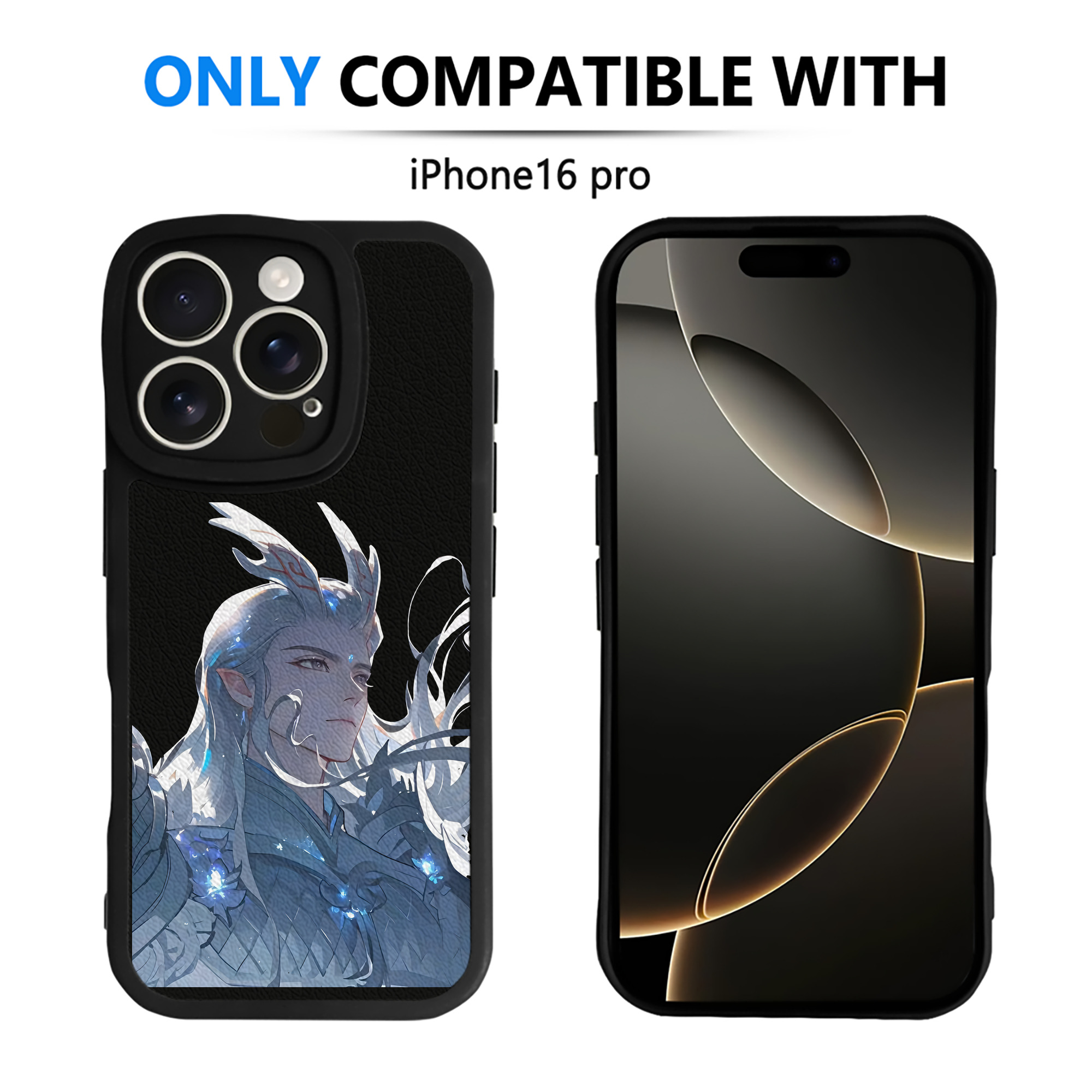 （画像用） Ne Zha 2 ナタ 魔童の大暴れ 【iPhone 16シリーズ対応】シリコンスマホケース（レザー調） 材質：シリコン